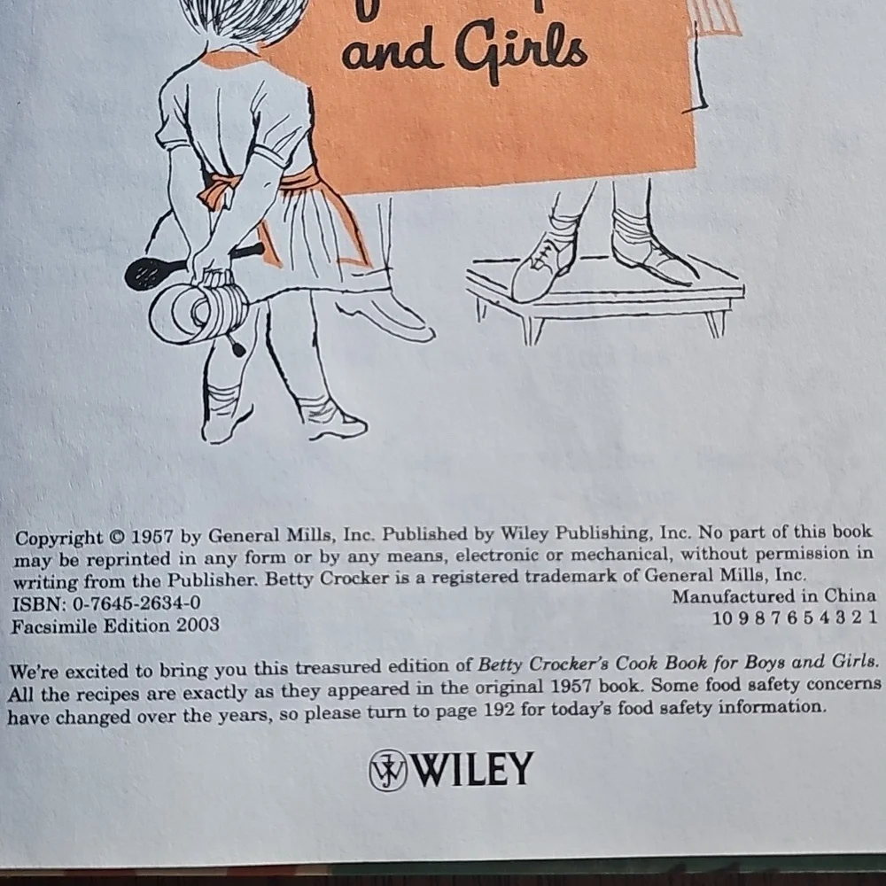 2003 Betty Crocker Kids' Cook Book with Colorful Illustrations Tote I